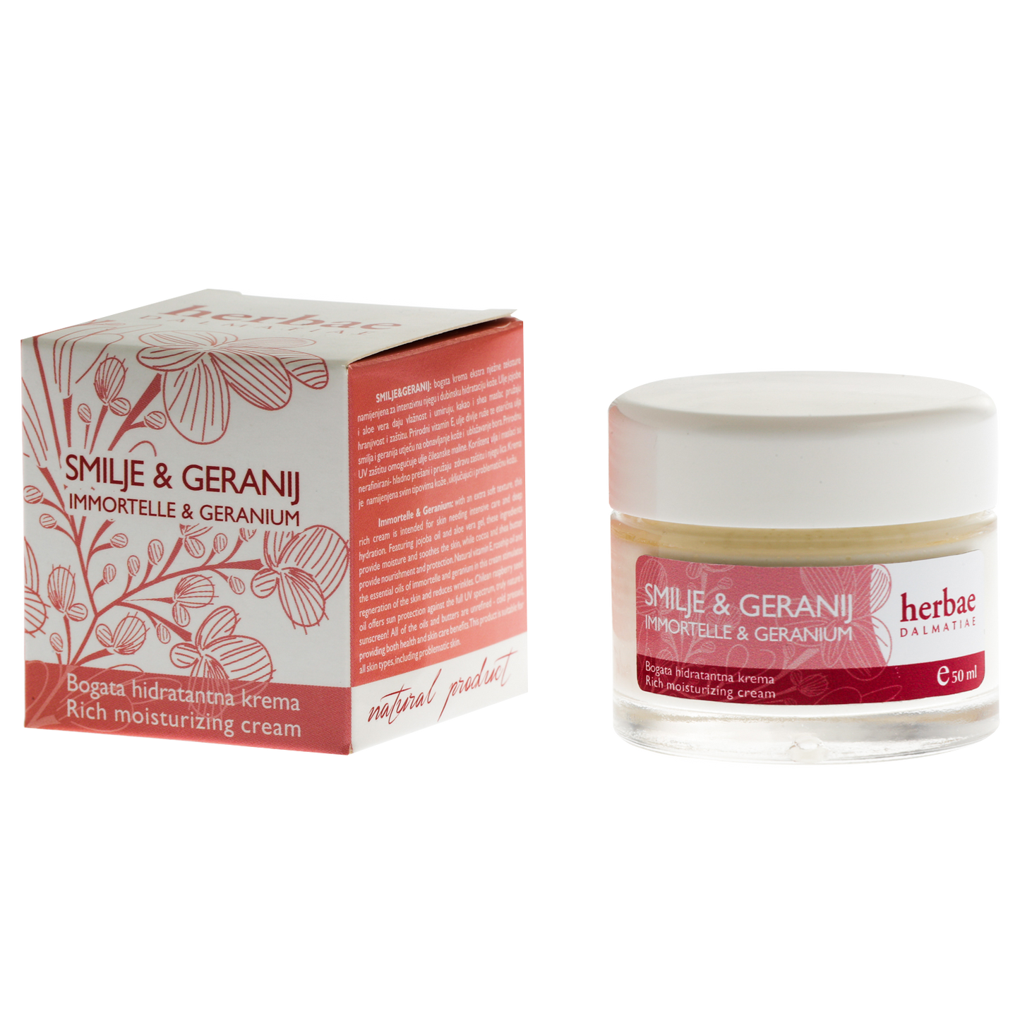 SMILJE & GERANIUM reichhaltige Feuchtigkeitscreme 50 ml