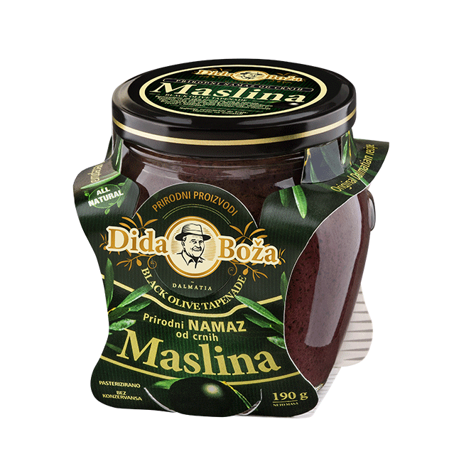 Dida Boža Natürliche schwarze Oliventapenade 190g