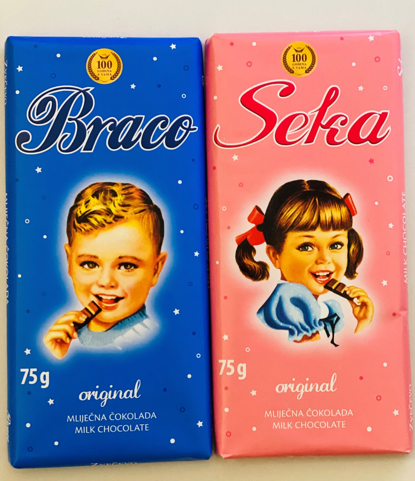 Braco milk chocolate 75g