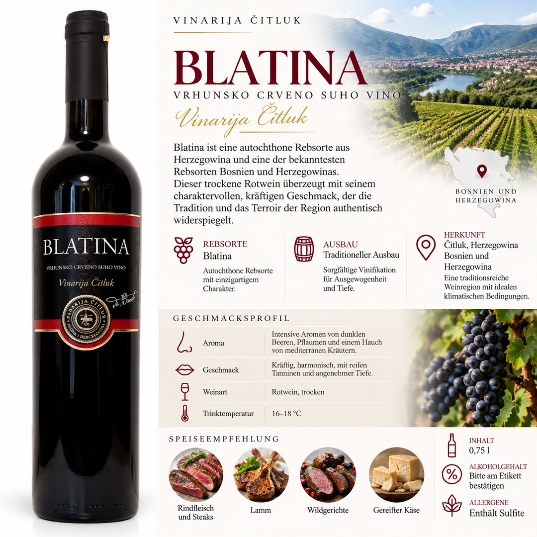 BLATINA Rotwein 0,75l