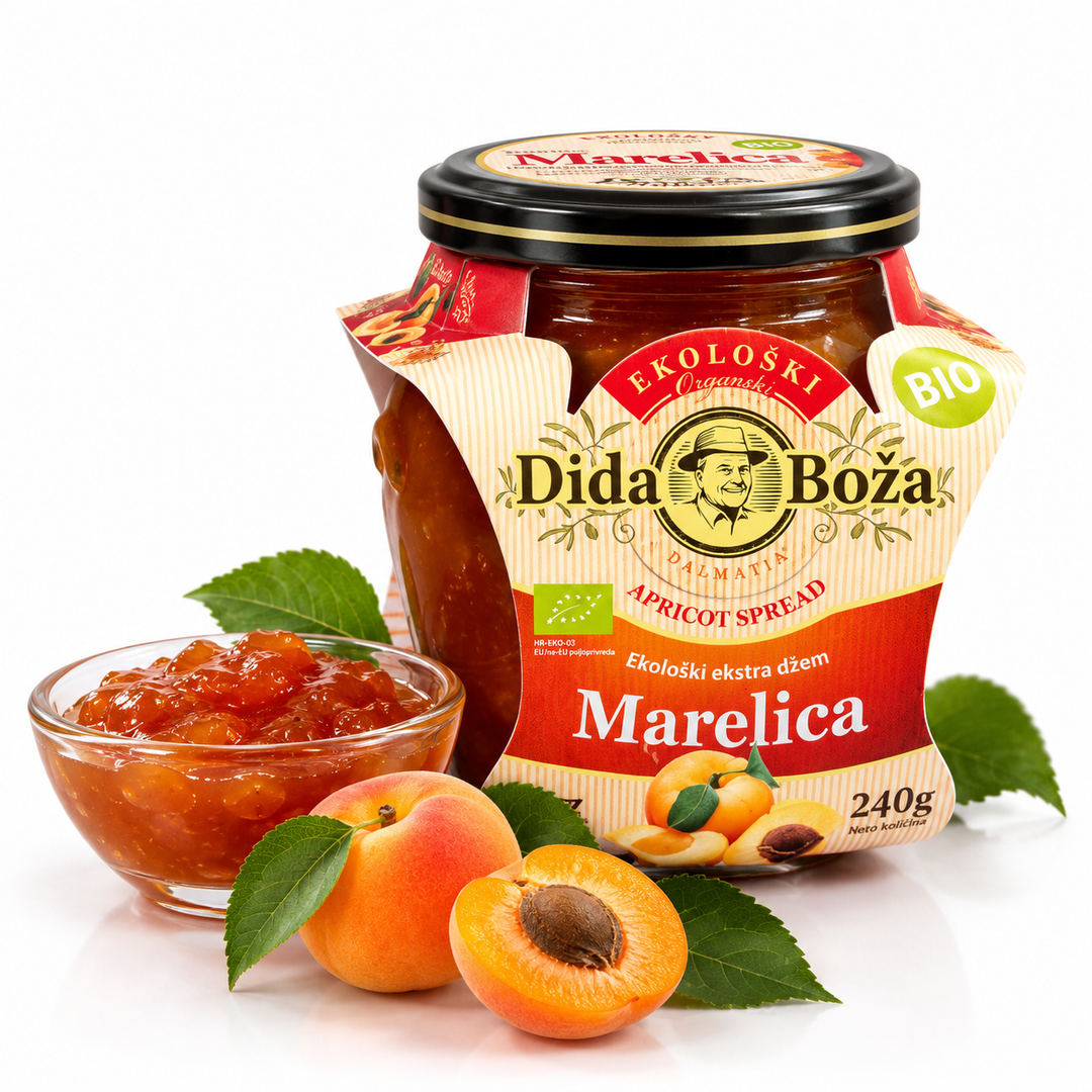 Dida Boža Bio Marelica – Bio-Aprikosen-Fruchtaufstrich 240 g