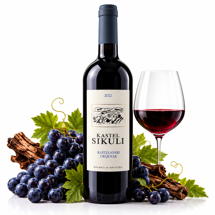 KASTEL SIKULI Kaštelanski Crljenak 2022 – Trockener Rotwein 0,75 l