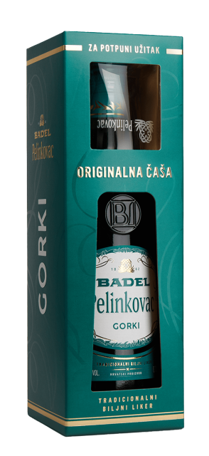 Badel Pelinkovac 0.7L /Gift box with glass