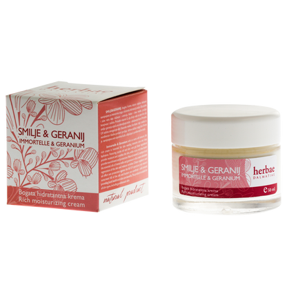 SMILJE &amp; GERANIUM bogata hidratantna krema 50 ml