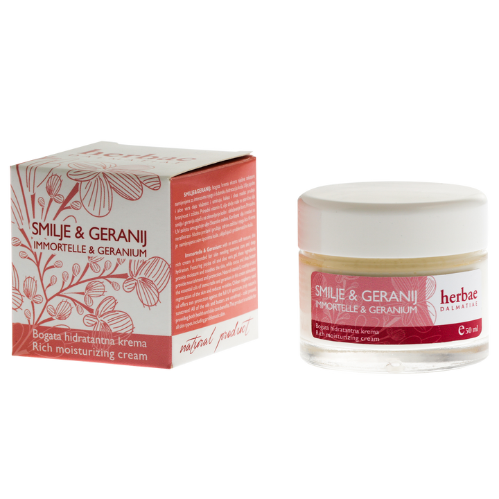 SMILJE & GERANIUM reichhaltige Feuchtigkeitscreme 50 ml