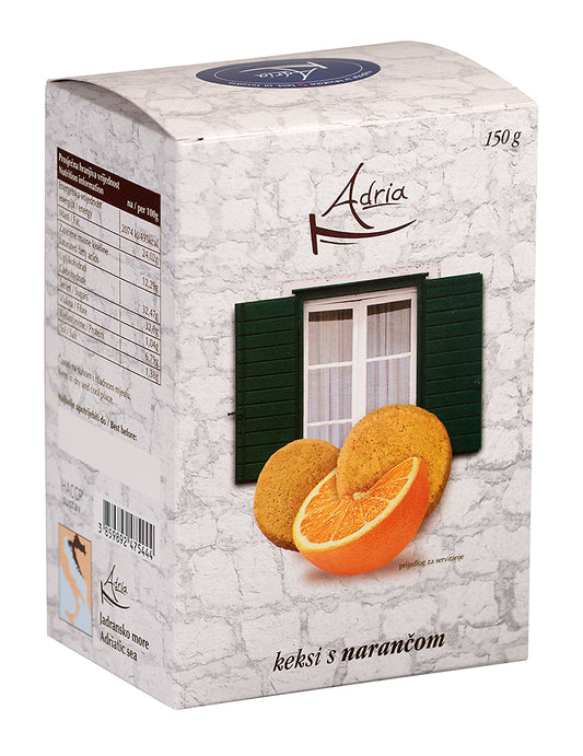 Wir stellen Ihnen den Adria-Keks mit Orange vor, etwas ganz Besonderes und Einzigartiges auf dem Markt der Süßigkeiten. Was diesen Keks von anderen ähnlichen Produkten unterscheidet, ist die Tatsache, dass er zerdrückte Orangen enthält, die ihm eine besonders weiche und zarte Struktur verleihen. Probieren Sie es.