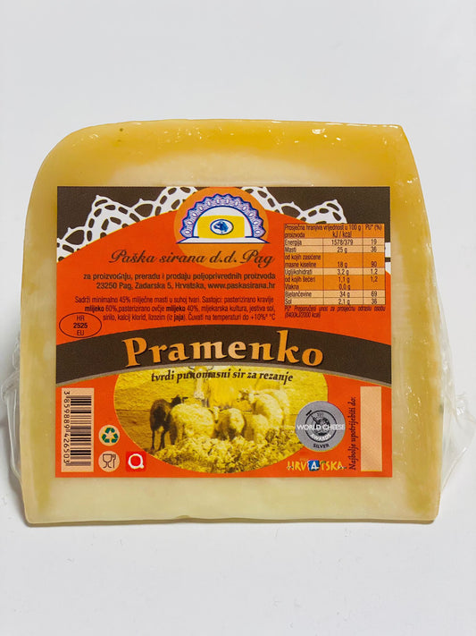 Pramenko cheese (cow and sheep milk) - Paska Sirana Island of Pag ca-330g