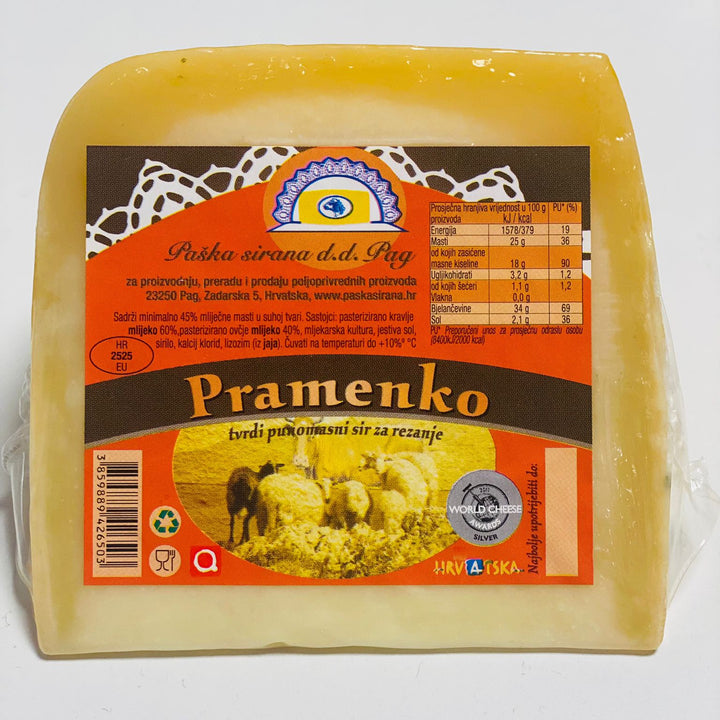 Pramenko cheese (cow and sheep milk) - Paska Sirana Island of Pag ca-330g