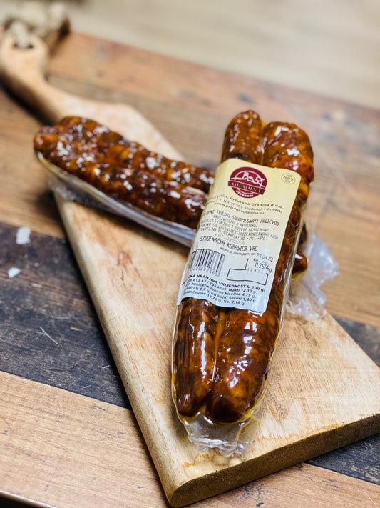 Studenacka kobasica - smoked Dalmatian sausage - Gradina